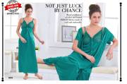 SUMMER SPECIAL  SHINKER SATIN 2 PCS GOWN NIGHTY VOL.PC-458